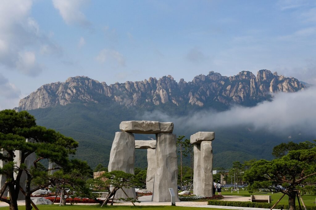 nature, landscape, mt seolark, ulsanbawi rock, rock, fog, morning, scenery, sokcho, cloud, sokcho, sokcho, sokcho, sokcho, sokcho